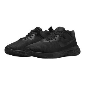 NIKE REVOLUTION 6 FLYEASE NEXT NN  WIDE 4E DD8476-001 BLACK/BLACK-DK SMOKE GREY